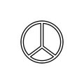 Hippie Peace Symbol icon