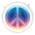 Hippie peace symbol Royalty Free Stock Photo