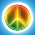 Hippie peace symbol Royalty Free Stock Photo