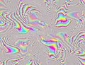 Hippie Trippy Psychedelic Rainbow Background LSD Colorful Wallpaper. Abstract Hypnotic Illusion. Hippie Retro Texture