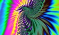 Hippie Tyedye Fractal Abstract Background Royalty Free Stock Photo