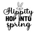 Hippity Hop into Spring svg t shirt graphic design