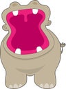 Hippo Big Mouth Royalty Free Stock Photo