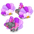 Hippo cabaret dancer in pink stage costume Royalty Free Stock Photo