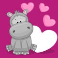 Hippo with hearts