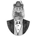 German tirol hat Bavarian national hat Hippo, Hippopotamus, behemoth, river-horse