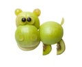 Hippo made of fruits Royalty Free Stock Photo