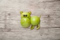 Hippo made of fruits Royalty Free Stock Photo