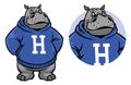 Hippo mascot