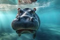 hippo underwater