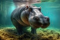 hippo underwater