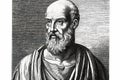 Hippocrates of Kos greek physician, vintage engraving