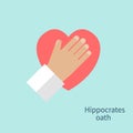 Hippocrates oath vector