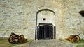 The Hippolyt Gate, one of the main entrances of the Eger Castle Royalty Free Stock Photo