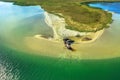 Hippopotamus aerial view Royalty Free Stock Photo