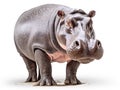 Hippopotamus facing the camera Royalty Free Stock Photo