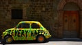 Hippy car in Montalcino no.1 Royalty Free Stock Photo