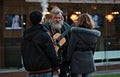 Hippy Man Plays Guitar in Odessa, Ukraine