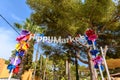 Hippy market sign over the entry to the Punta Arabi hippy market in Es Canar Ibiza 2