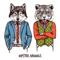 Hipster Animals Set