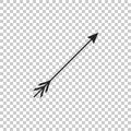 Hipster arrow icon isolated on transparent background