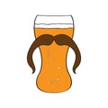 Hipster beer icon