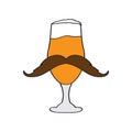 Hipster beer icon