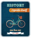 Hipster Bicycle Promo Poster