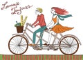 Hipster Bike Couple