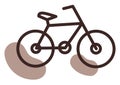 Hipster bike, icon