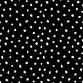 Hipster black and white seamless polka dot pattern. Vector irregular abstract texture with random hand drawn spots