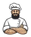 Hipster Chef Vector Icon