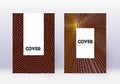 Hipster cover design template set