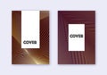 Hipster cover design template set