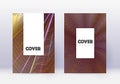 Hipster cover design template set