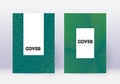 Hipster cover design template set