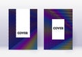 Hipster cover design template set