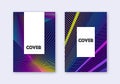 Hipster cover design template set