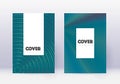 Hipster cover design template set