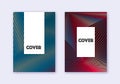 Hipster cover design template set