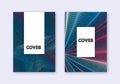 Hipster cover design template set