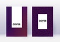 Hipster cover design template set