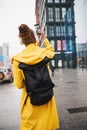 Stylish man taking selfie with smartphone in city centre Royalty Free Stock Photo