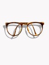 Hipster eyeglasses and shadow (retro tone)