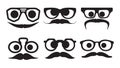 Hipster faces expressions