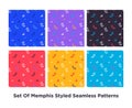 Hipster Fashion Memphis Style Geometric Pattern