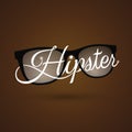 Hipster glass symbol Royalty Free Stock Photo