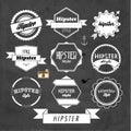 Hipster Label and Badge Icon Vector Design Royalty Free Stock Photo
