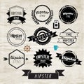 Hipster Label and Badge Icon Vector Design Royalty Free Stock Photo