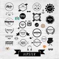 Hipster Label and Badge Icon Vector Design Royalty Free Stock Photo